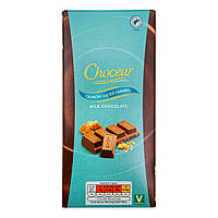 Шоколад молочный Choceur Crunchy Salted Caramel (хрустящая соленая карамель) 200г