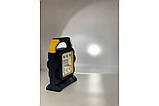 Аварійний фонарик, акумуляторний ліхтар, світильник LED, Power bank на сонячній батареї та usb HC-7078B Жовтий, фото 3