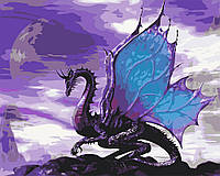 Картина по номерам Origami Дракон с крыльями LW 065 40*50
