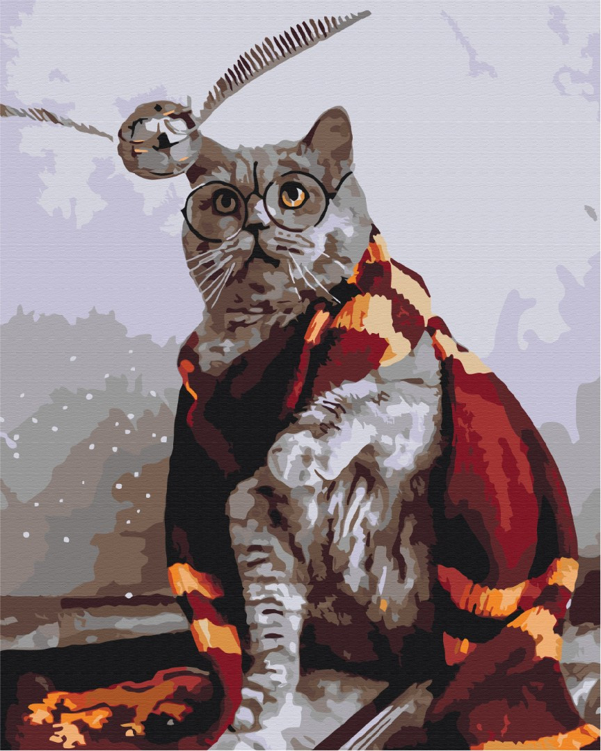 Картина за номерами Brushme Котик ловець снітча BS36543 40*50 см, фото 1
