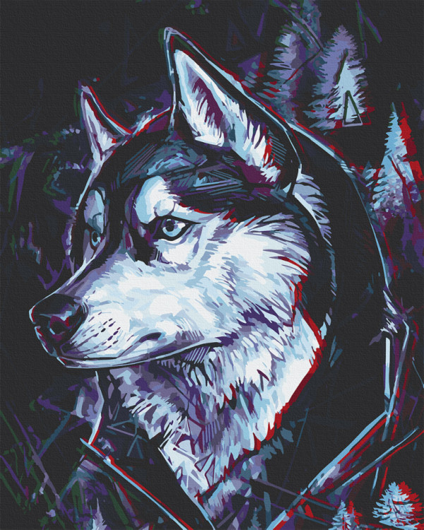 Картина за номерами Друг Хаскі 40*50 см ArtCraft 11674-AC