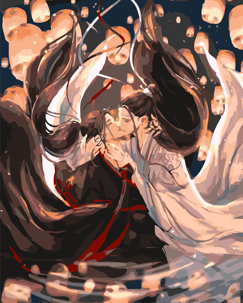 Картина за номерами Origami Аніме Магістр диявольського культу LW 3119 40*50 виробництво Україна, фото 1