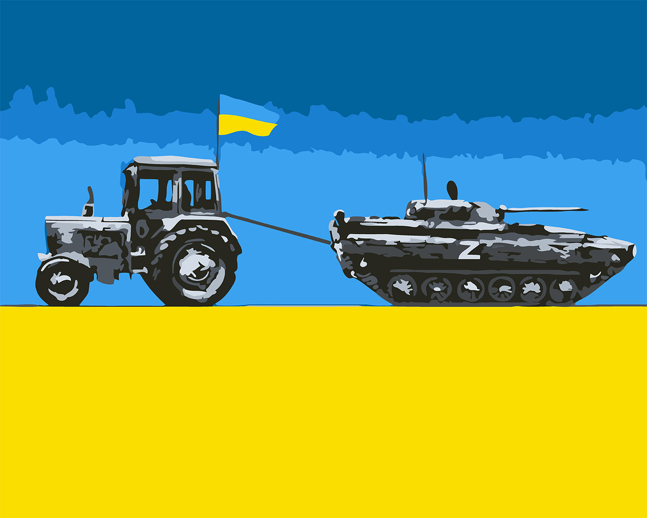 Картина за номерами Origami Патріотична Доброго вічора, мі з Прикраси LW 3136 40*50, фото 1