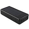 Уцінка! Повербанк УМБ Power Bank 20000mAh UKC 8058 з кабелями та сонячною панеллю Black, фото 3