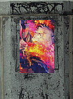 Плакат-постер с принтом Адский рай Hell's Paradise Jigokuraku Габимару в огне использует (японская манга) A4
