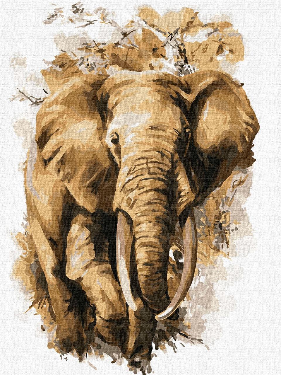 Картина за номерами Тварини, Слон "Велика мудрість" 30*40 см KHO4304, фото 1