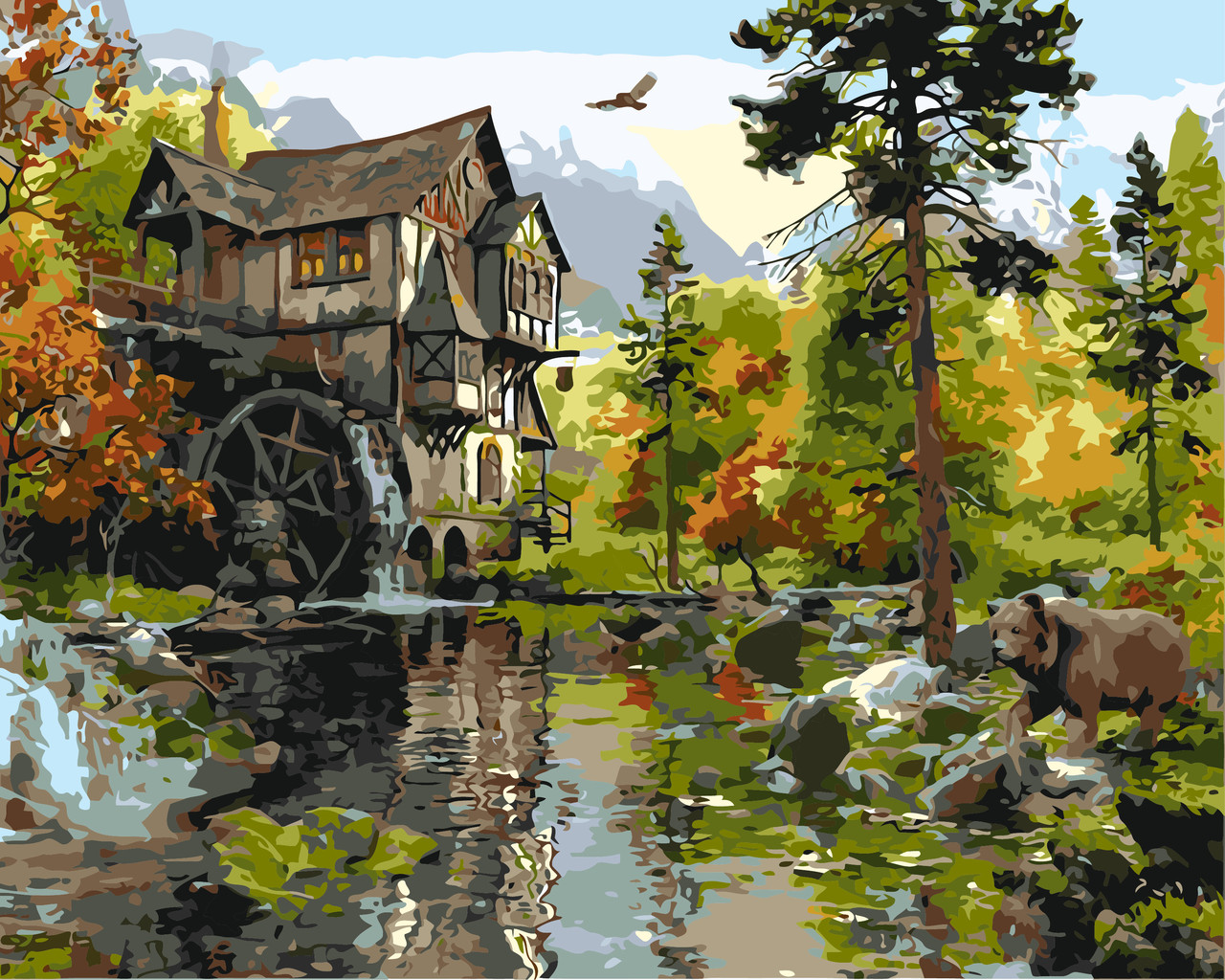Картина за номерами Лісова казка. Пейзаж
40*50 см Оригамі LW 30340