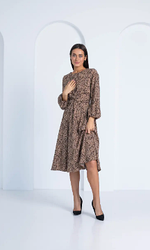 Сукня молодіжне у жовтому кольорі з принтом розміри 44