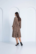 Сукня молодіжне у жовтому кольорі з принтом розміри 44, фото 5