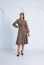 Сукня молодіжне у жовтому кольорі з принтом розміри 44, фото 2