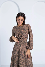 Сукня молодіжне у жовтому кольорі з принтом розміри 44, фото 3