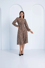 Сукня молодіжне у жовтому кольорі з принтом розміри 44, фото 4