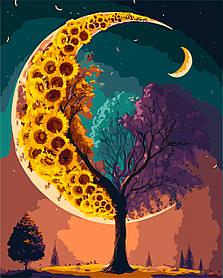 Картина за номерами Луна в соняшниках
 40*50 см Оригамі LW 31880