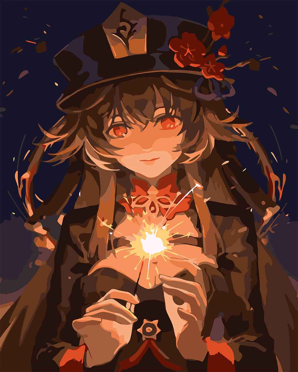 Картина за номерами Аніме "Геншн Імпакт Ху Тао" 40*50 см Оригамі LW3165, фото 1