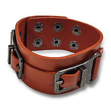 Браслет шкіряний BK-11 рудий