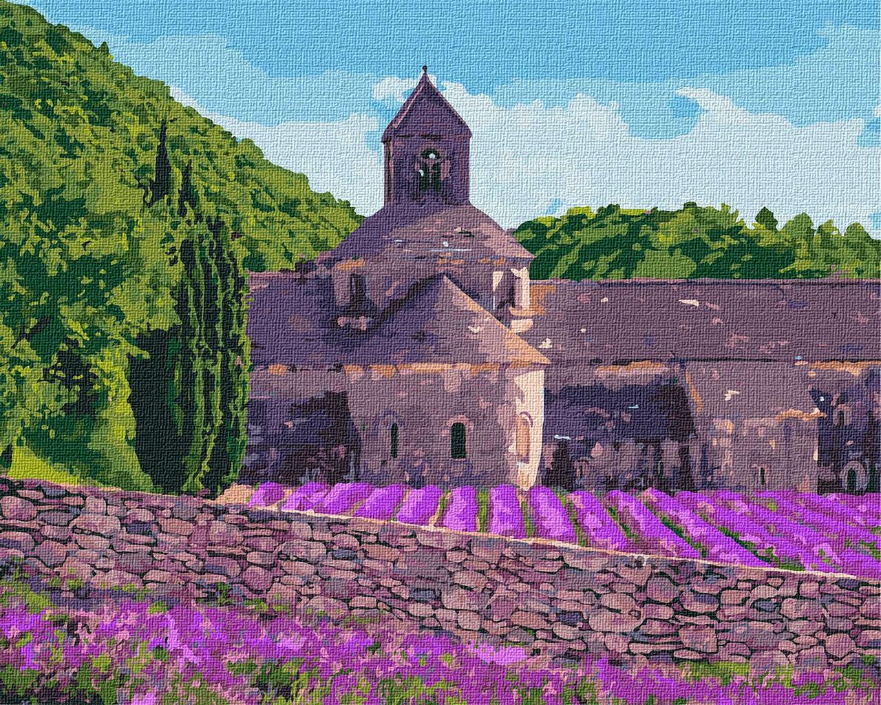 Картина за номерами Пейзаж "Лавандова фортеця" 40*50 см KHO2292, фото 1