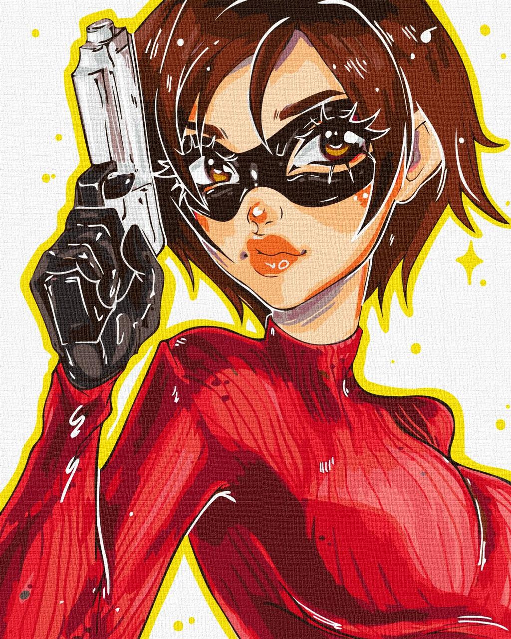 Картина за номерами Аніме Дівчина-агент 40*50 см Ідейка KHO 2551, фото 1