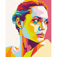 Картина по номерам Анджелина Джоли 40*50 см ArtCraft 10296-AC