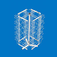 Стойка настольная вращающаяся под открытки А6 (40 ячеек)