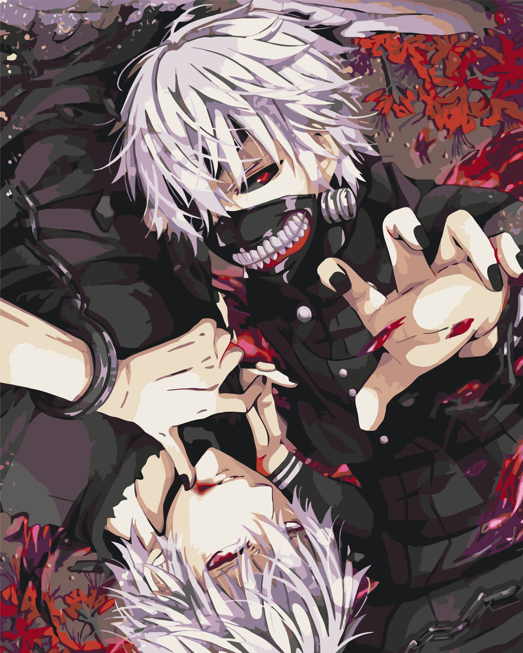 Картина за номерами Токійський гуль. Кен Канекі. Аніме 40*50 см Оригамі LW 30560, фото 1