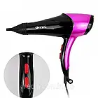 Фен професійний 2600 Вт для волосся Gemei GM 1766, Рожевий / Дорожній фен з дифузором, фото 4
