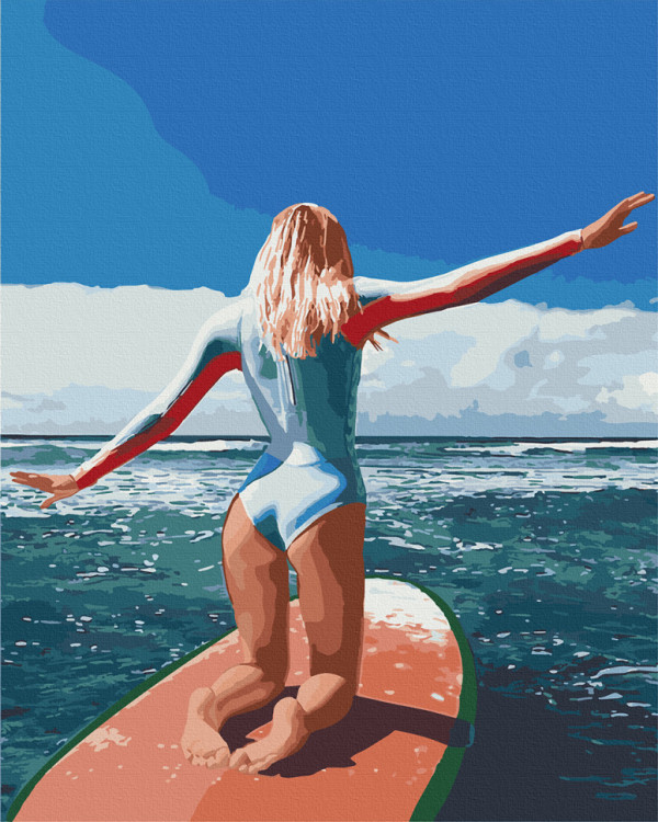 Картина за номерами Серфінг на Балії 40*50 см ArtCraft 10261-AC