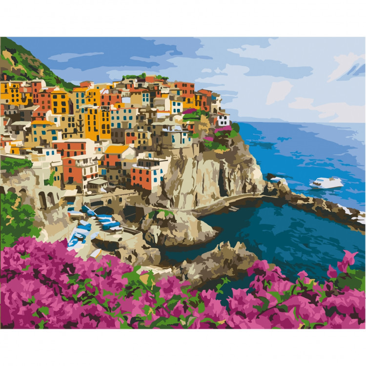 Картина за номерами Морський пейзаж. Італія 40*50 см ArtCraft 11231-AC