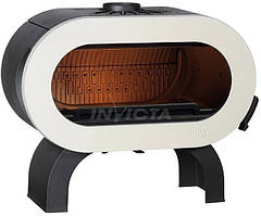 Піч-камін Invicta Fifty Arche емаль слонова кістка (ref. 6479-46). 10 кВт