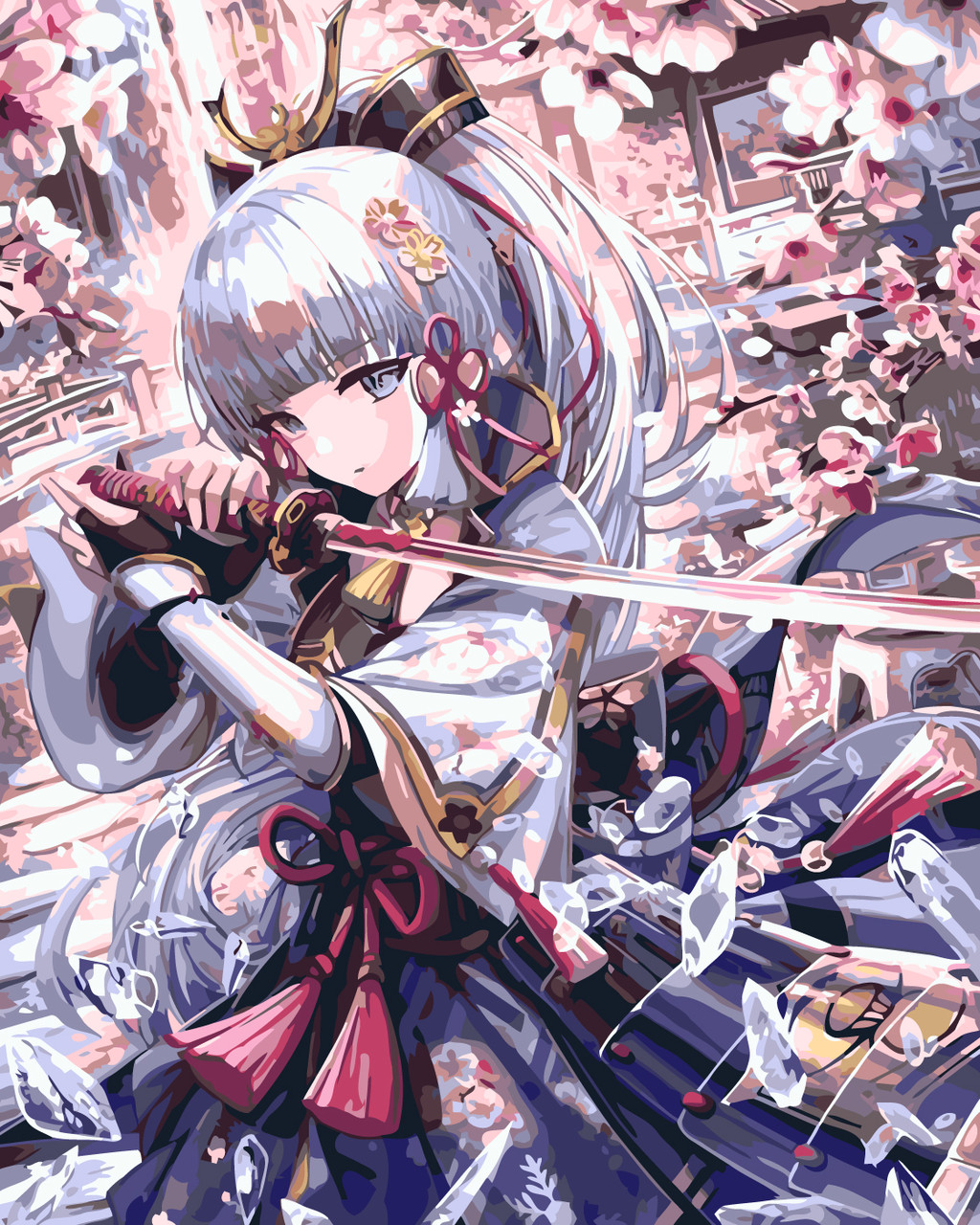 Картина за номерами Аніме Геншин імпакт. Аяка 40*50 см Оригамі LW 3257, фото 1