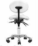 Косметичний профільований стілець білий, фото 5