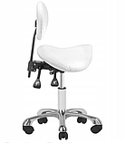 Косметичний профільований стілець білий, фото 6