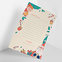 Магнітна листівка на холодильник Лист Санті Клаусу "Любий Санта"