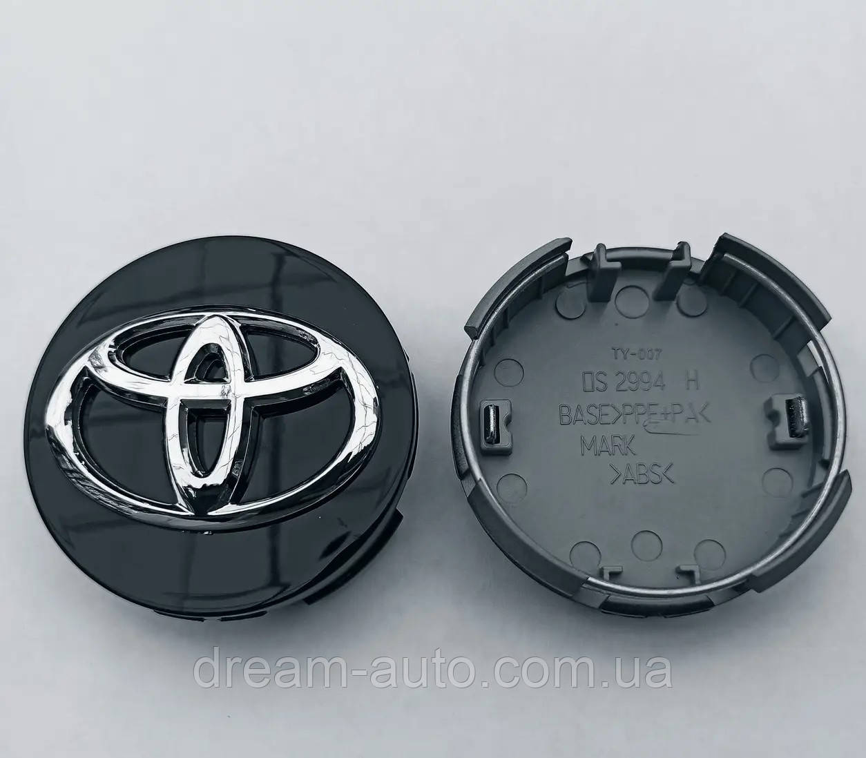 Ковпачок у диск Toyota 60*62 мм чорний
