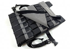 Жилет обтяжувач EasyFit Armor 18 кг набірний з кроком 0,5 кг