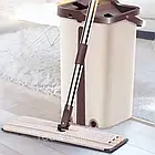 Швабра з відром 11л з автоматичним віджимом Cleaning Mop, Коричнева / Набір для миття підлоги / Швабра ледар з насадкою, фото 8