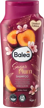 Balea Shampoo Sugar Plum Шампунь для всіх типів волосся з вітаміном В3 і провітаміном В5 Цукрова слива 300 мл