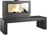 Піч-камін Invicta Aaron DF antracyt (ref. 9129-04). 12 кВт, фото 2
