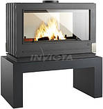 Піч-камін Invicta Aaron DF antracyt (ref. 9129-04). 12 кВт, фото 3