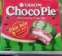 ШОКОЛАДНЫЕ ПИРОЖНЫЕ ЧОКО ПАЙ Арбуз (CHOCO PIE) ORION (12 ШТ.), 396 г