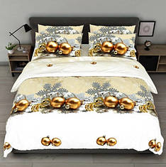 Двоспальний комплект постільної білизни з тканини Бязь Голд "Золоті іграшки"