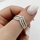Каблучка у формі потрійної стріли Поворот, фото 2