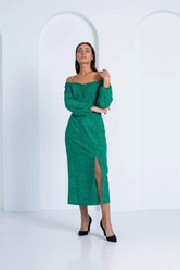 Сукня молодіжна у зеленому кольорі з принтом розміри 44, 46, 48, 50