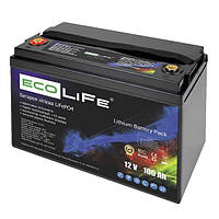 Аккумулятор lifepo4 12v 100ah EcoLiFe 12-100 для солнечных батарей, ИБП, гибридных инверторов - для дома