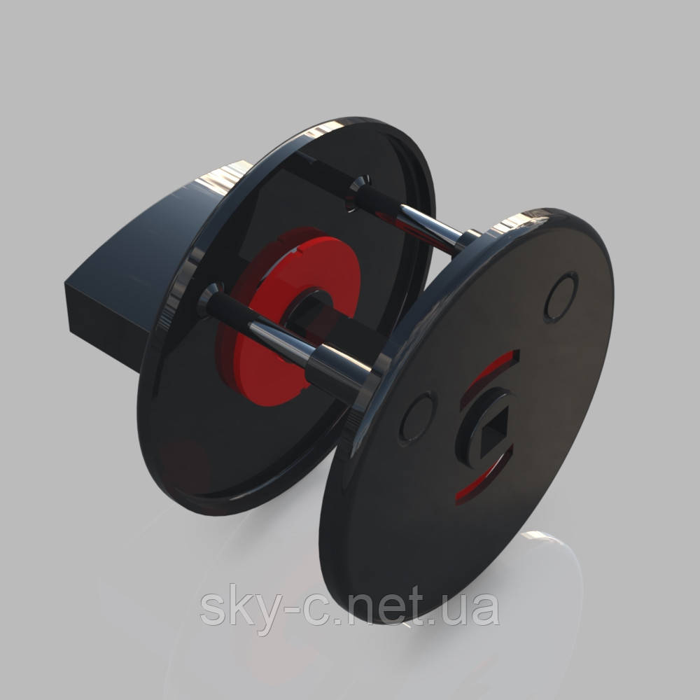 Засувка WC чорна, Abloy (Фінляндія)