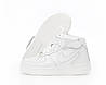 Зимові Кросівки ХУТРО Nike Air Force high White Winter взуття Найк Аір Форс білі високі шкіряні жіночі чоловічі теплі, фото 4