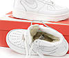 Зимові Кросівки ХУТРО Nike Air Force high White Winter взуття Найк Аір Форс білі високі шкіряні жіночі чоловічі теплі, фото 5