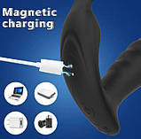 Масажер простати з ерекційними кільцями, 9 режимів з керуванням від смартфона, фото 3