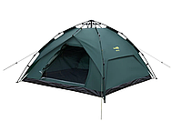 Трехместная туристическая автоматическая палатка-трансформер Tramp Swift 3 (v2) green UTRT-098