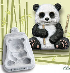 ЭКСКЛЮЗИВ! Силиконовый Молд для шоколада, мастики и др "Панда в 2Д форматі"