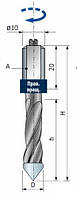 Сверло для присадочных станков сквозное правое D5 d10 L70 h43 (PF11MD-AC3) Freud